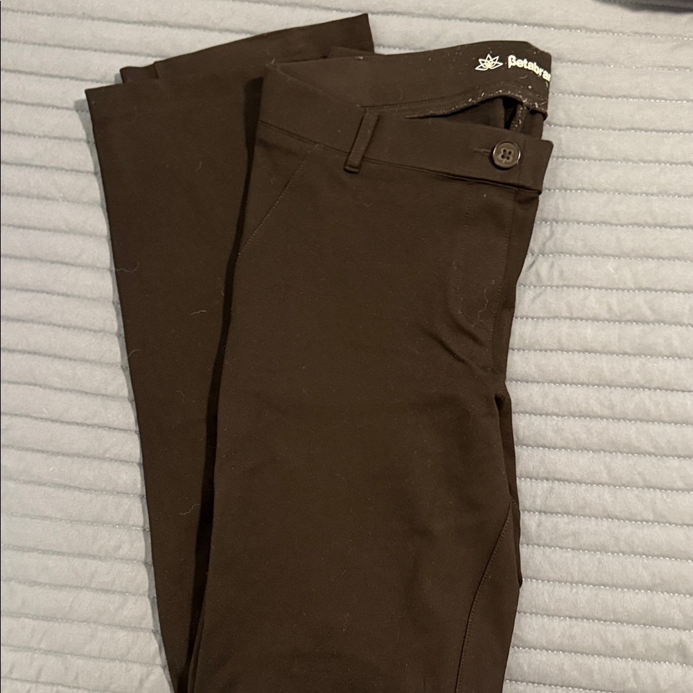 Betabrand Women’s Black Dress Yoga Pants, Size Medium